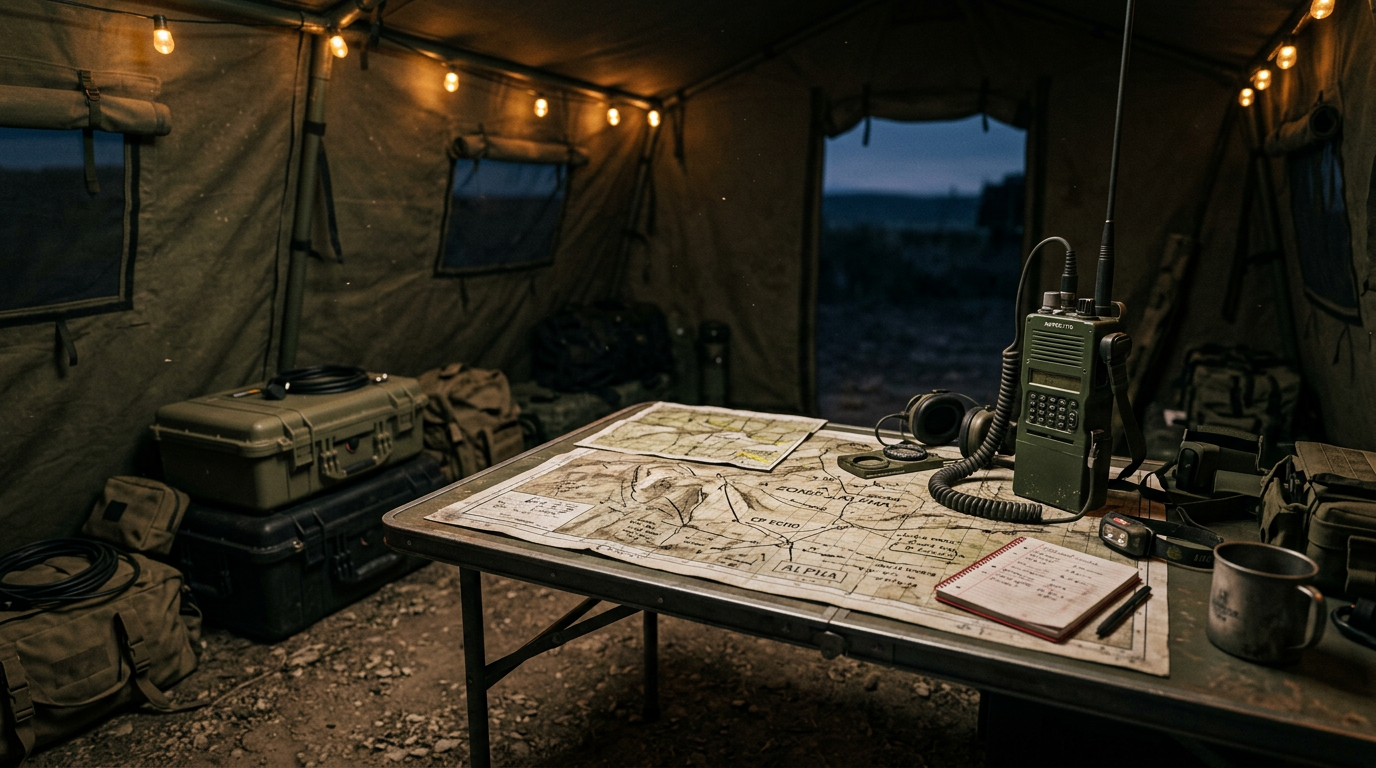 Atlas GETAC B360 in military command tent